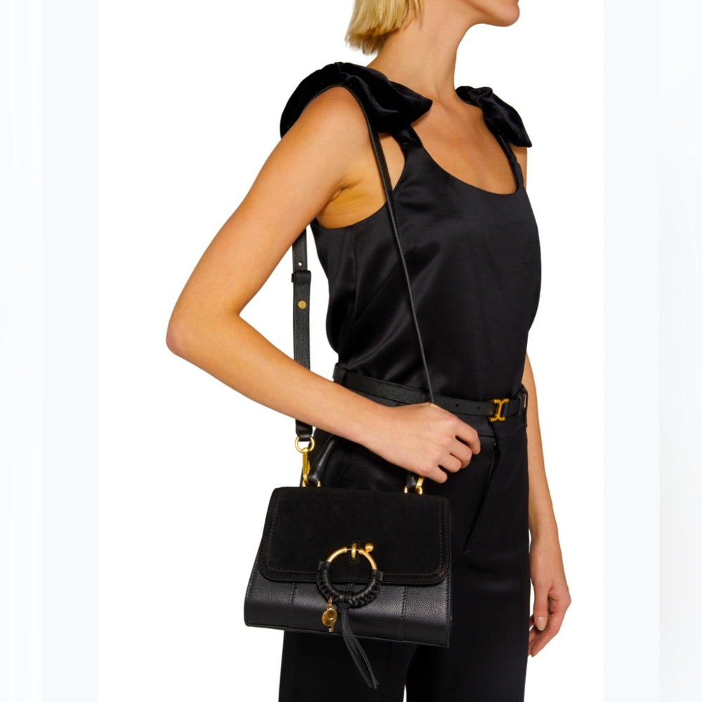 See by Chloé Black Joan Flap Bag